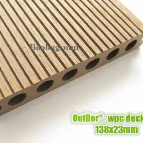 Sàn gỗ nhựa WPC ngoài trời tấm rỗng OBM120-19B